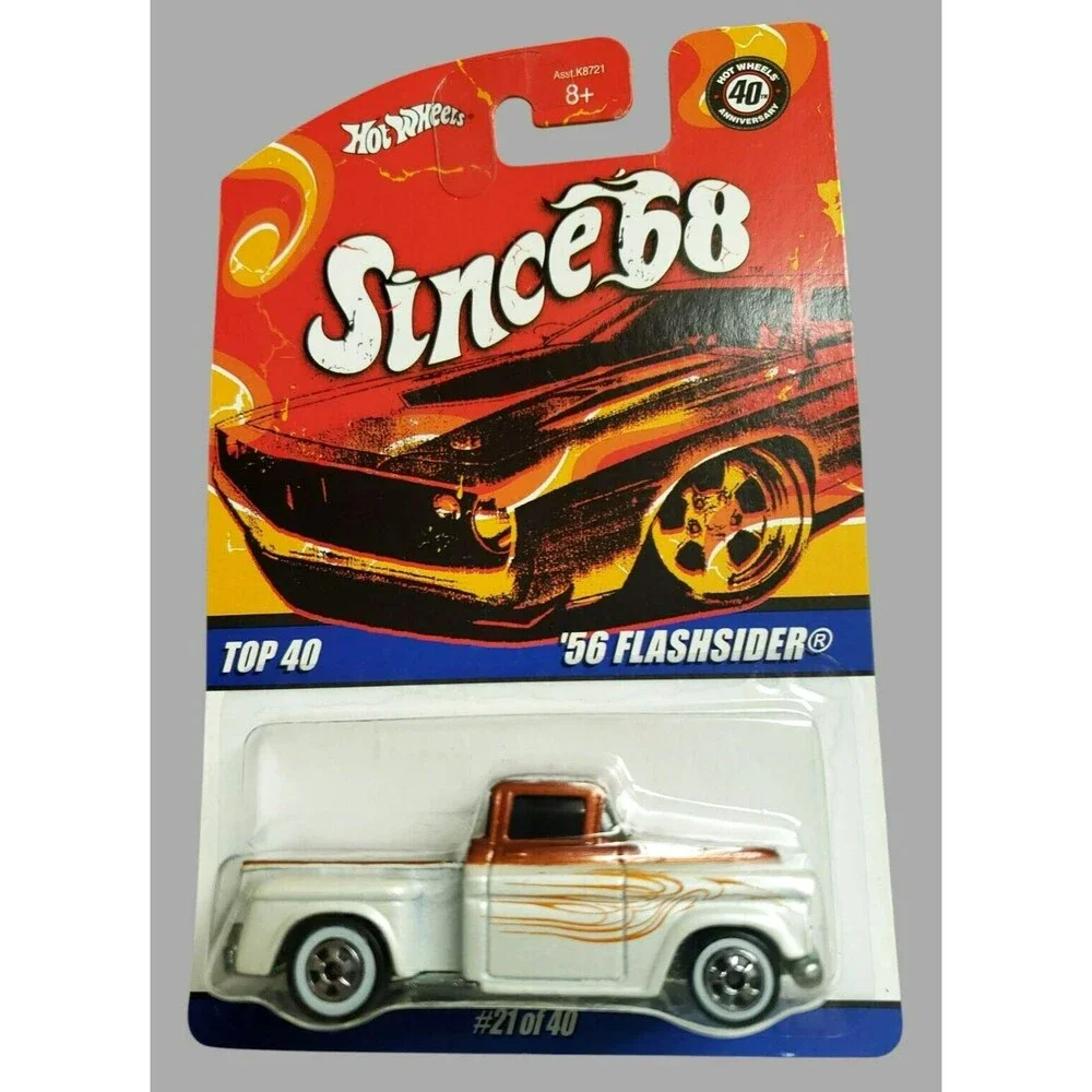 2008 Hot Wheels '56 FLASHDIDER Pearl White Since 68 TOP 40 21/40 1:64 White Wall
